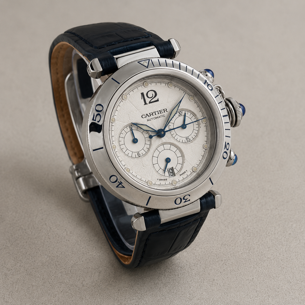 Cartier Pasha Chronograph pelle 38mm