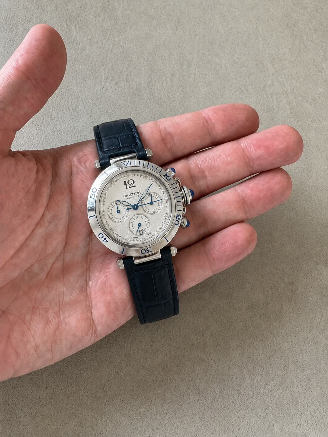 Cartier Pasha Chronograph pelle 38mm