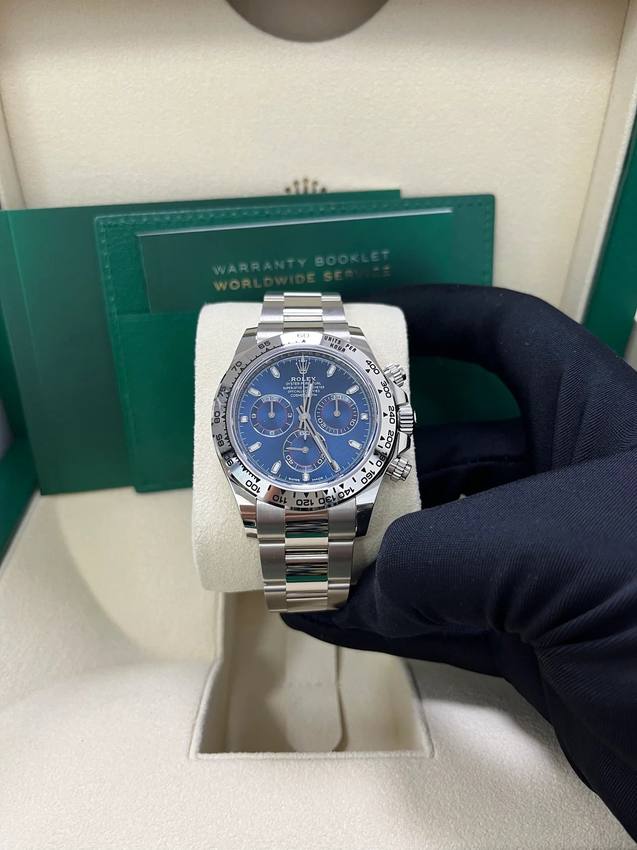 Daytona 40mm Acciaio Blu