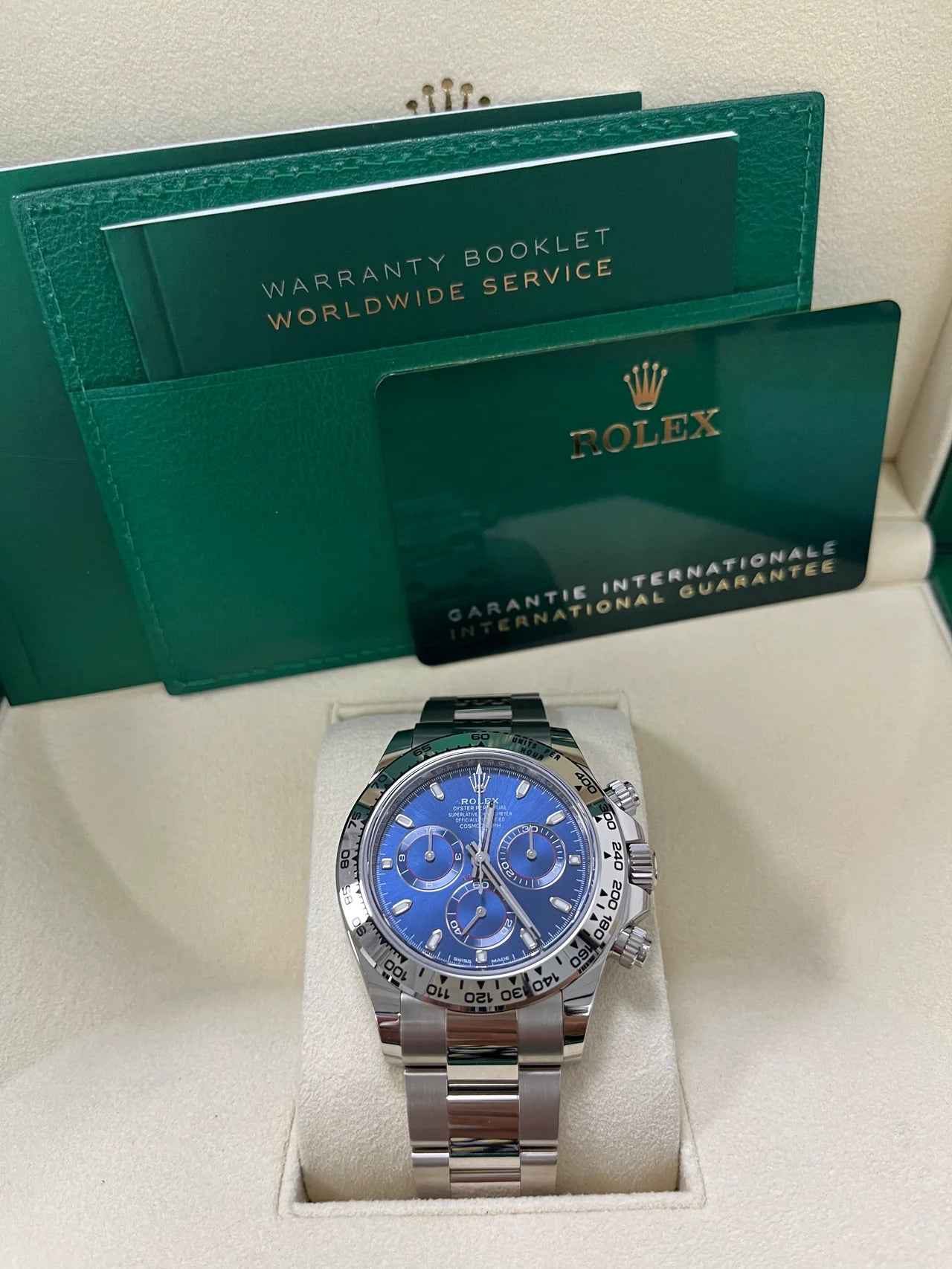 Daytona 40mm Acciaio Blu