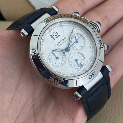 Cartier Pasha Chronograph pelle 38mm