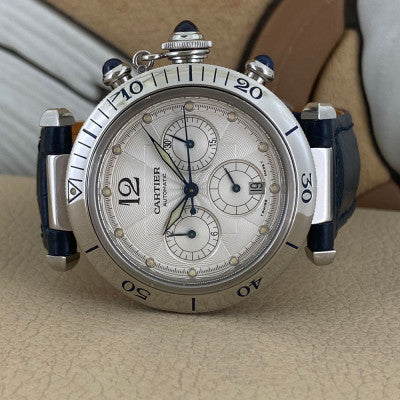 Cartier Pasha Chronograph pelle 38mm